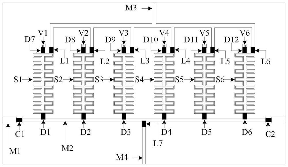 Miniaturized adjustable band-pass filter based on artificial surface plasmon