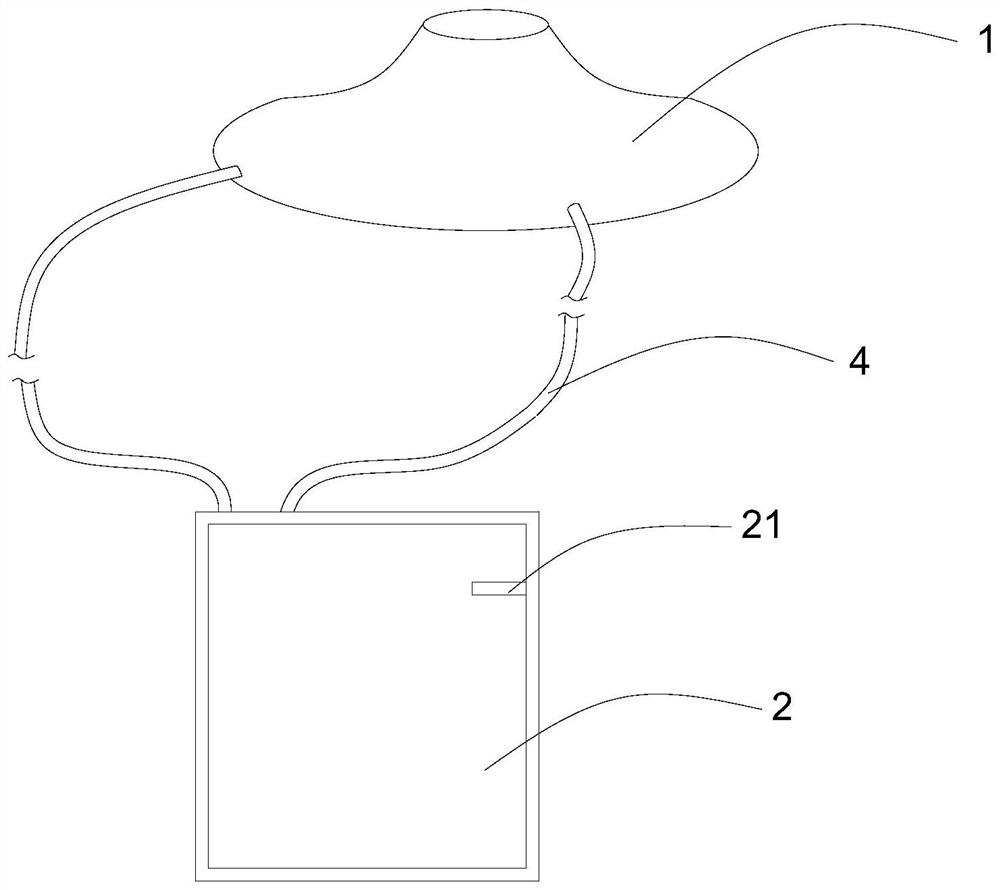 Urine receiving device for nursing