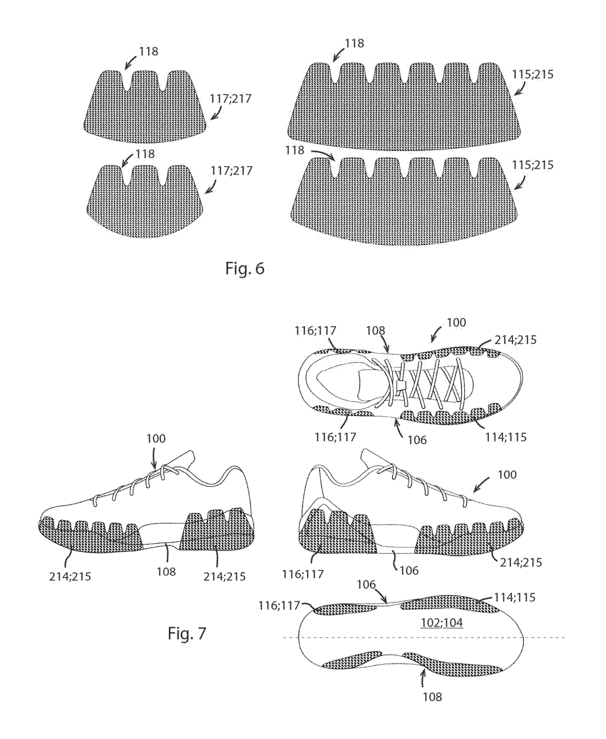 Shoe, a patch and a method for preventing ankle injuries