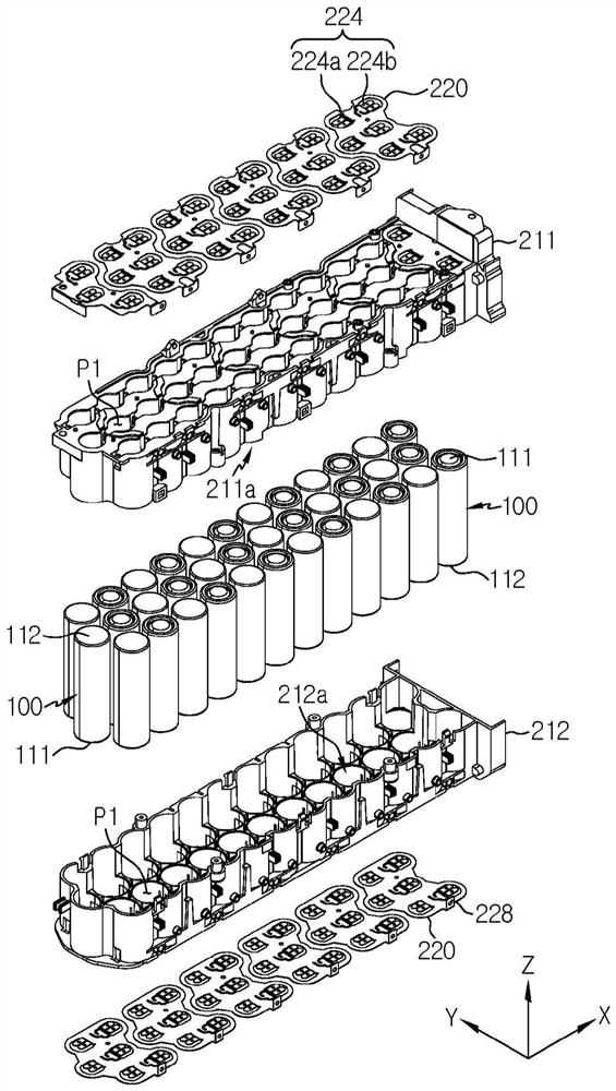 Battery module comprising bus bar plate, battery pack comprising same, and electronic device