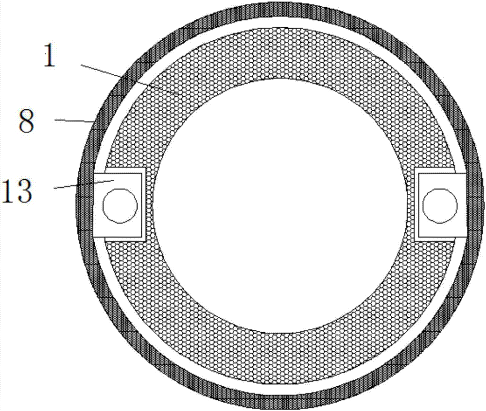 Manual hole digging pile blasting protection device