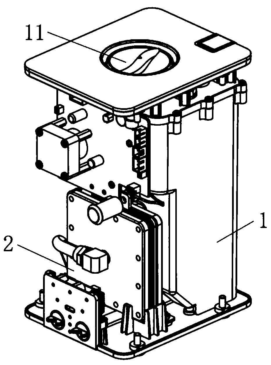 Wastewater-free portable hydrogen generation device and hydrogen generation method