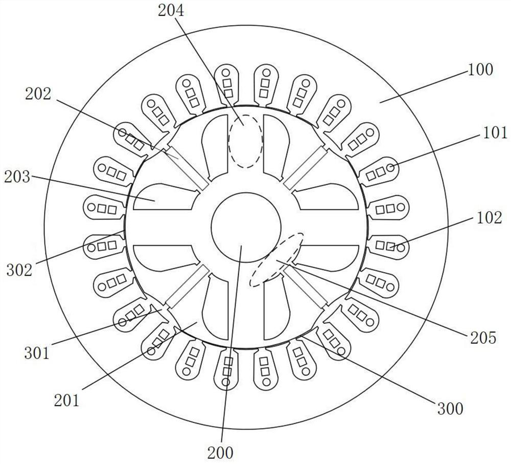 Stator duplex-winding permanent magnet motor with alternating current magnetic regulation