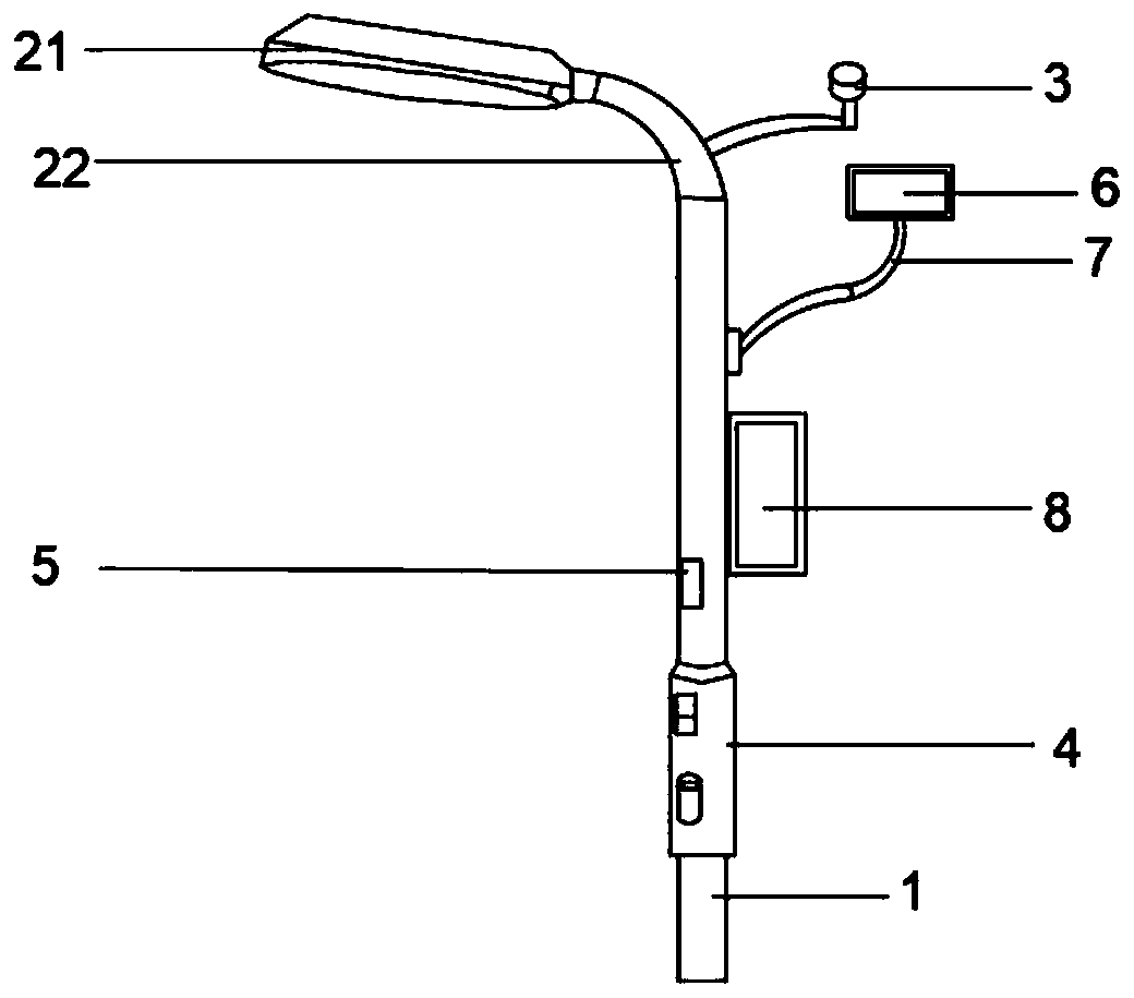 Efficient solar street lamp