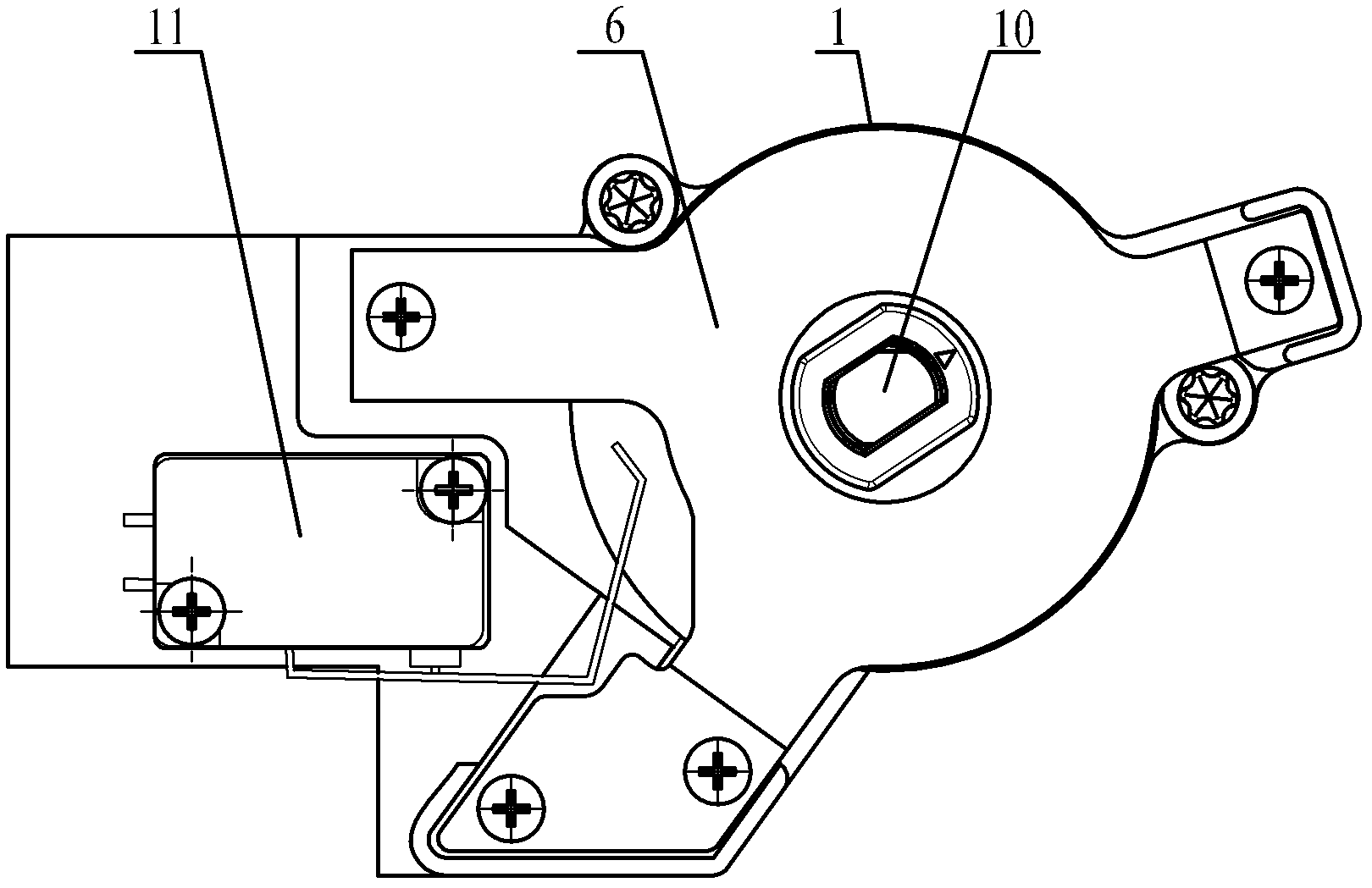 Clutch with power control on-off