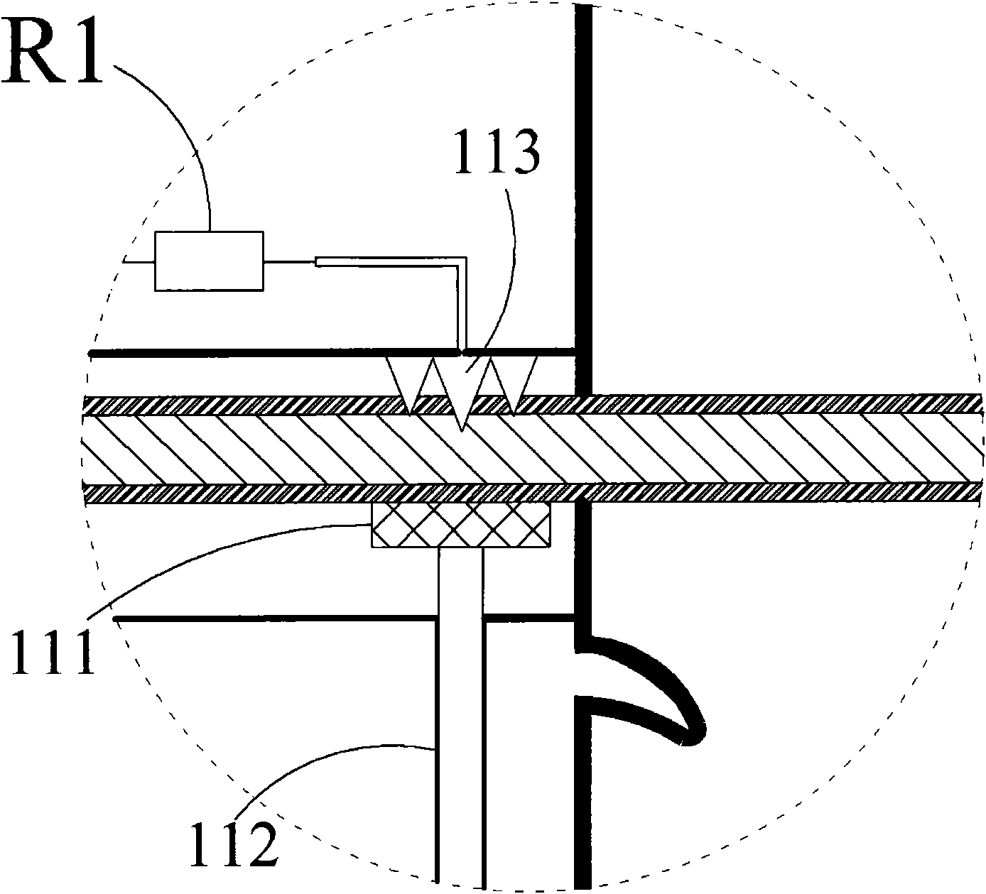 High-voltage direct metering device