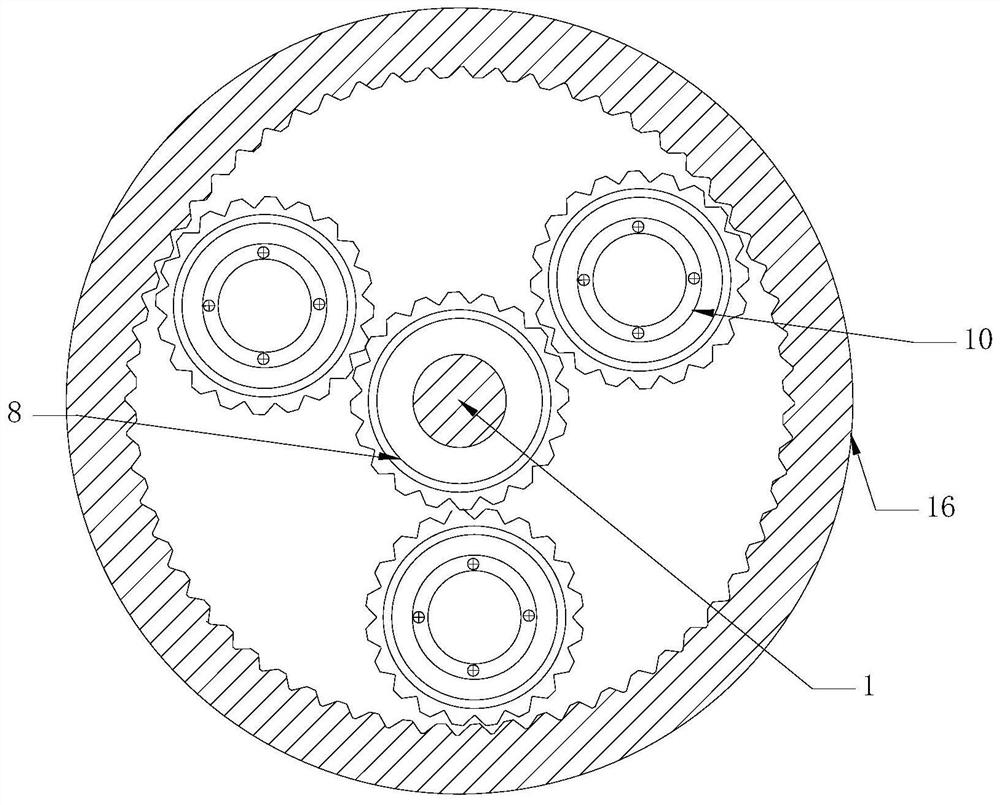 An energy storage structure and a gearbox equipped with the energy storage structure