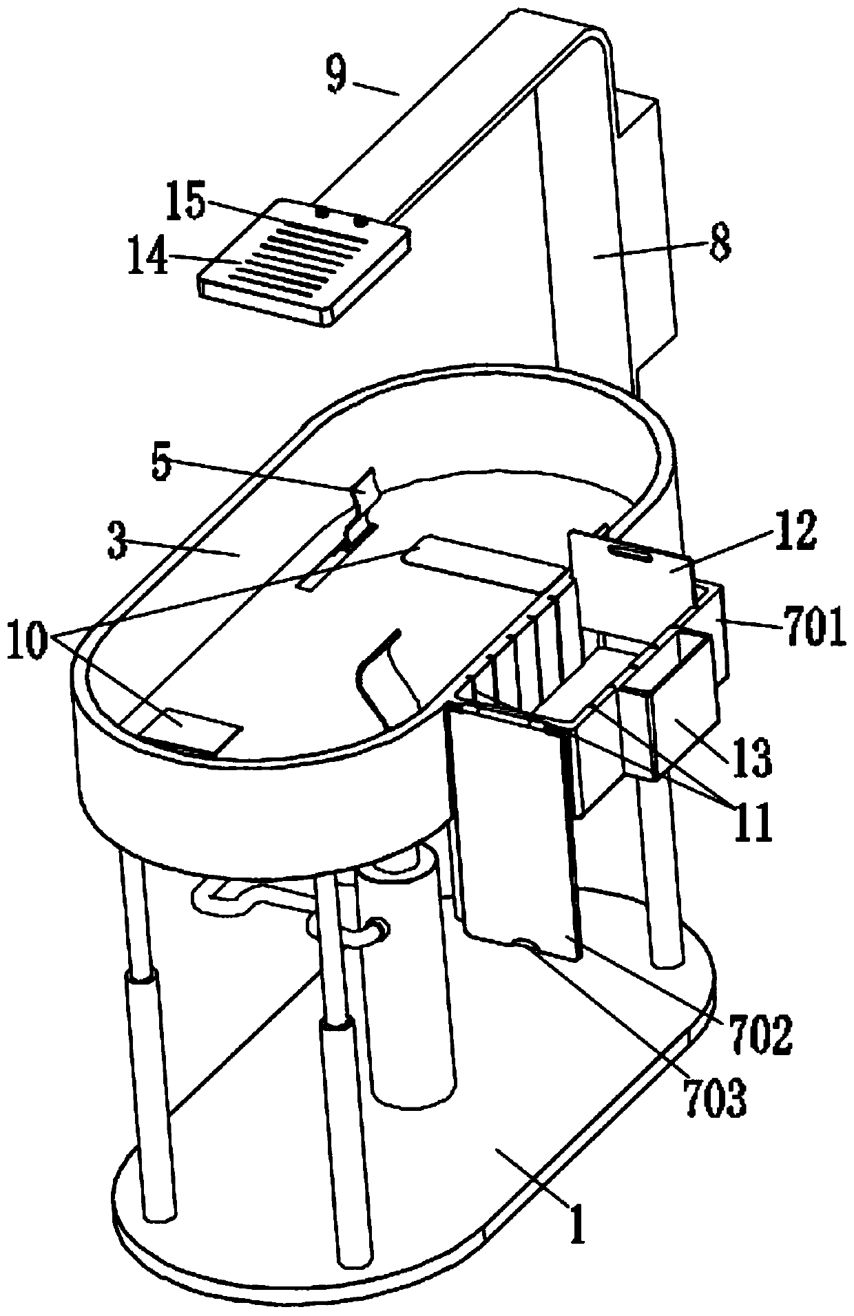 Multifunctional clinical diagnostic equipment used in department of pediatrics