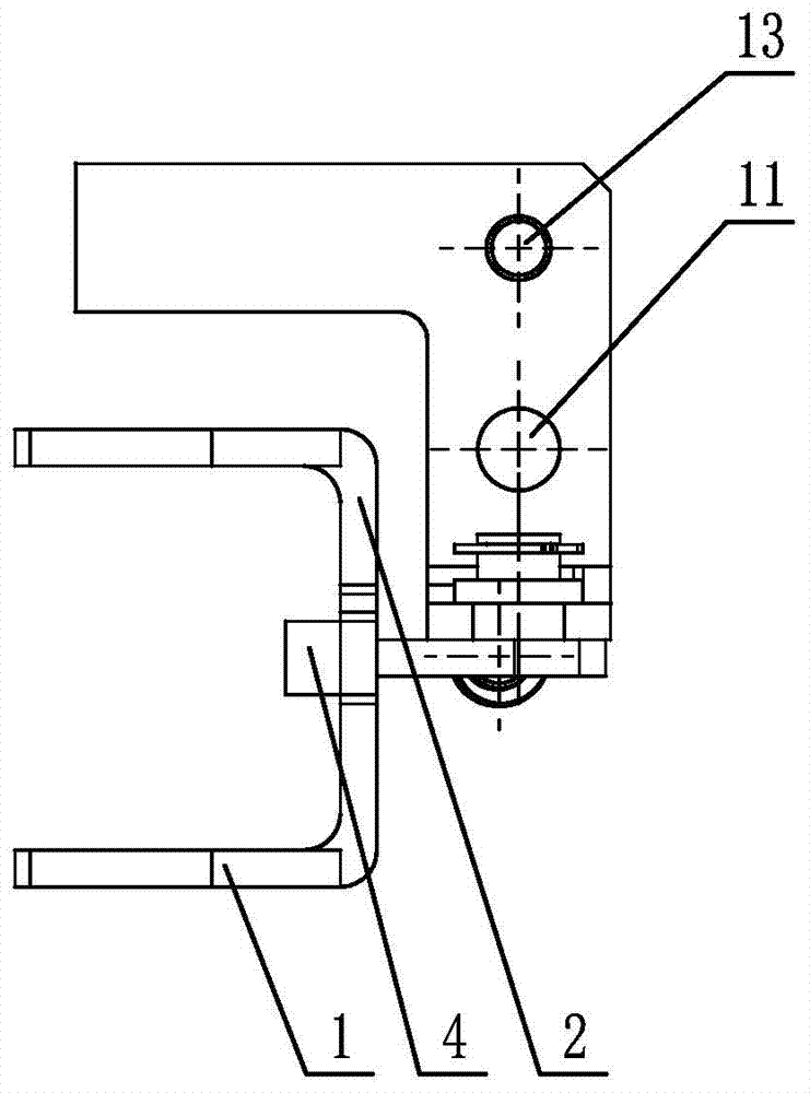 Reverse gear swing arm support assembly