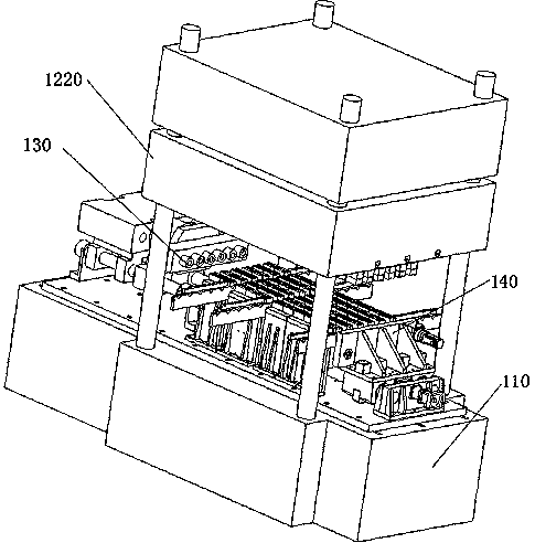 Square tube twisting production line and processing method thereof