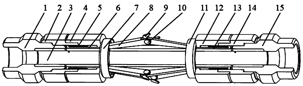 Staged fracturing slide sleeve opening-closing device