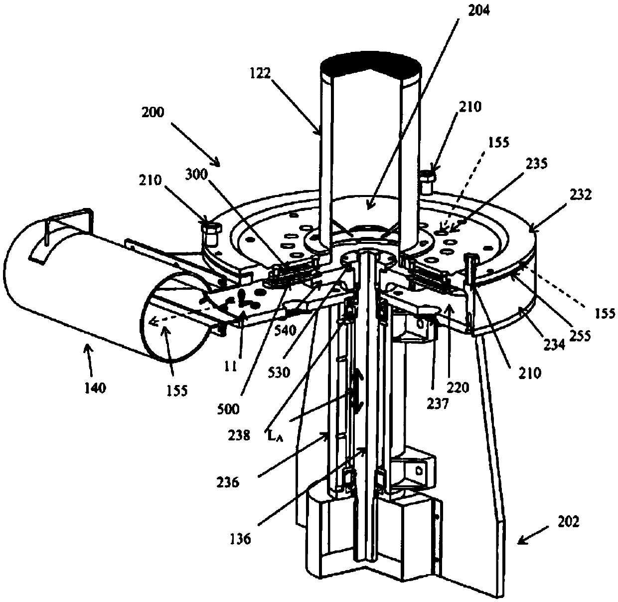 Air-cooled rotary disc and mill assembly for pulverizers