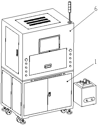 Laser cutting machine for water gaps of battery cover plates