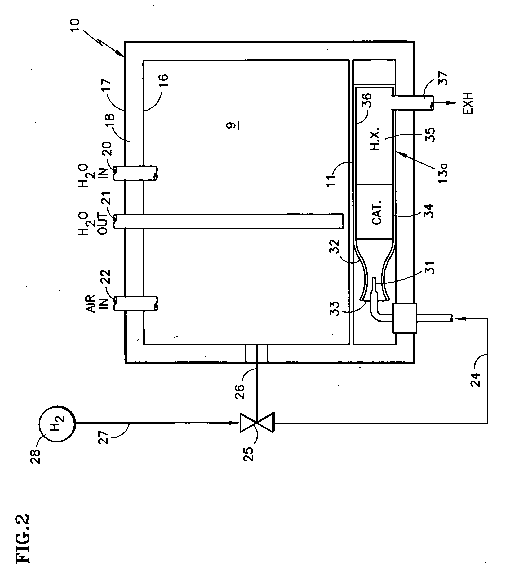 Catalytic combustors keeping contained medium warm in response to hydrostatic valve