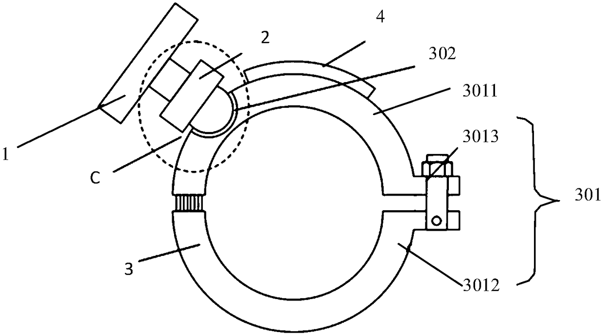 Portable movable clamping mechanism