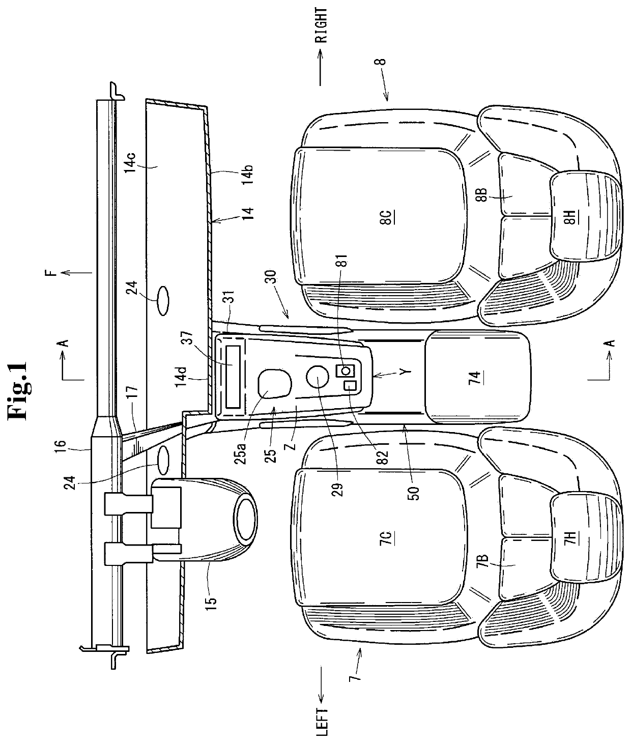 Center console structure