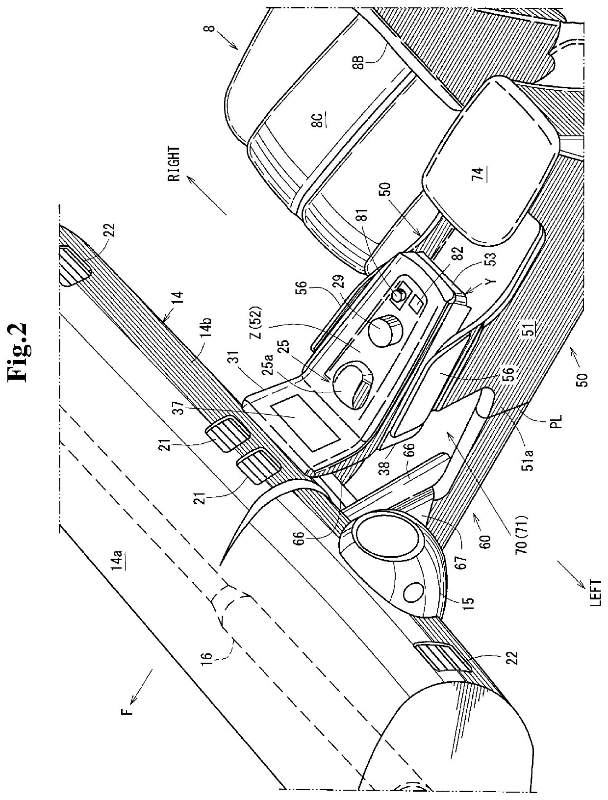 Center console structure