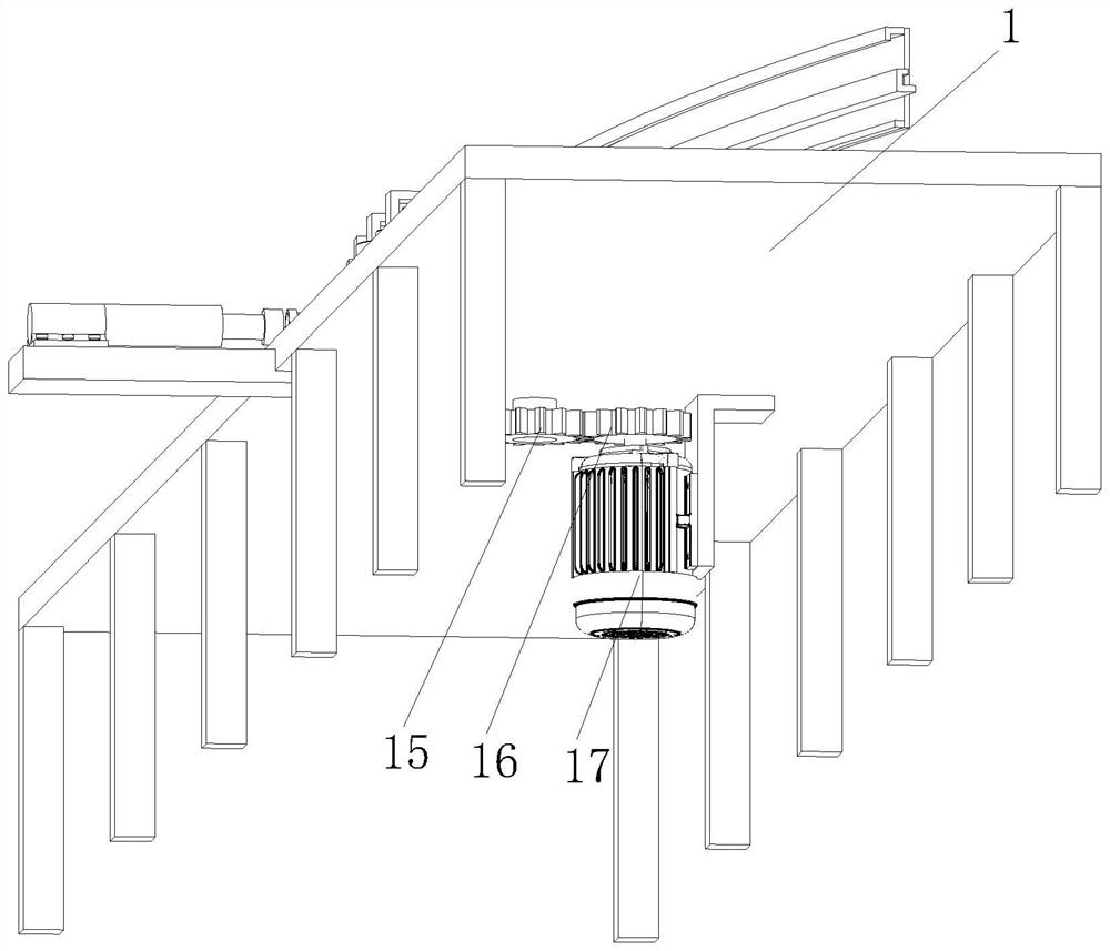 Arc-shaped guide rail shaping device for automobile skylight