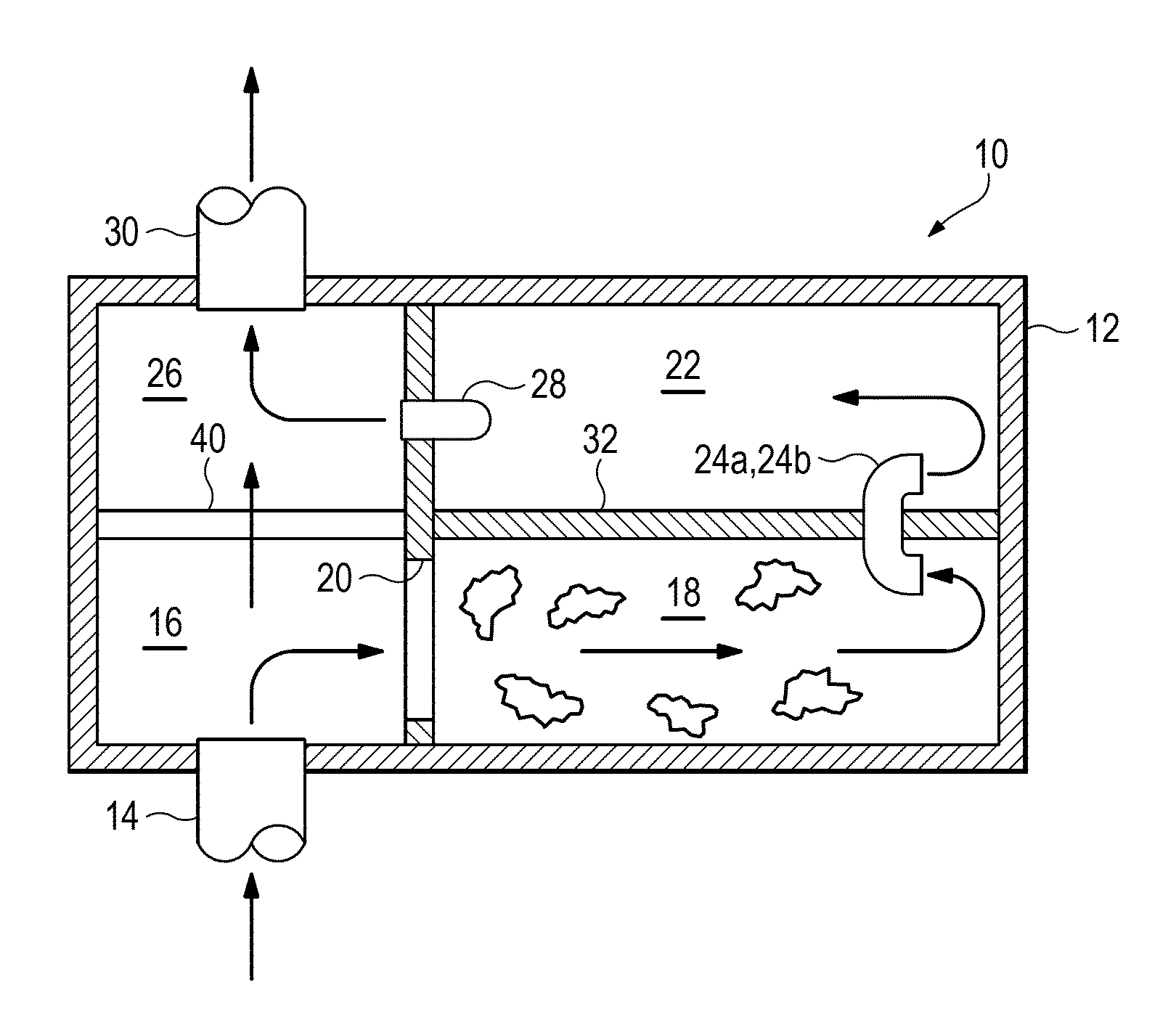 Stormwater plug flow separation system