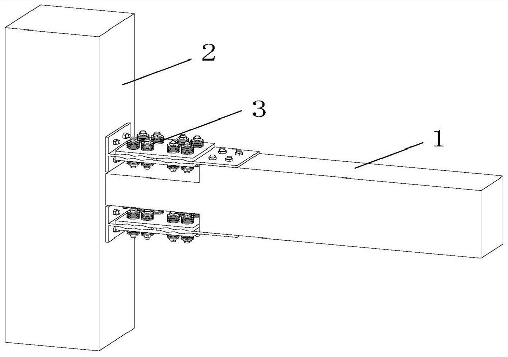 Friction type self-resetting cast-in-place beam column joint