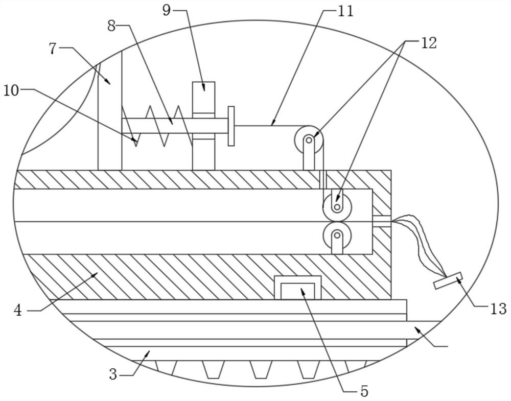 Slitting device for dried kiwi fruit processing