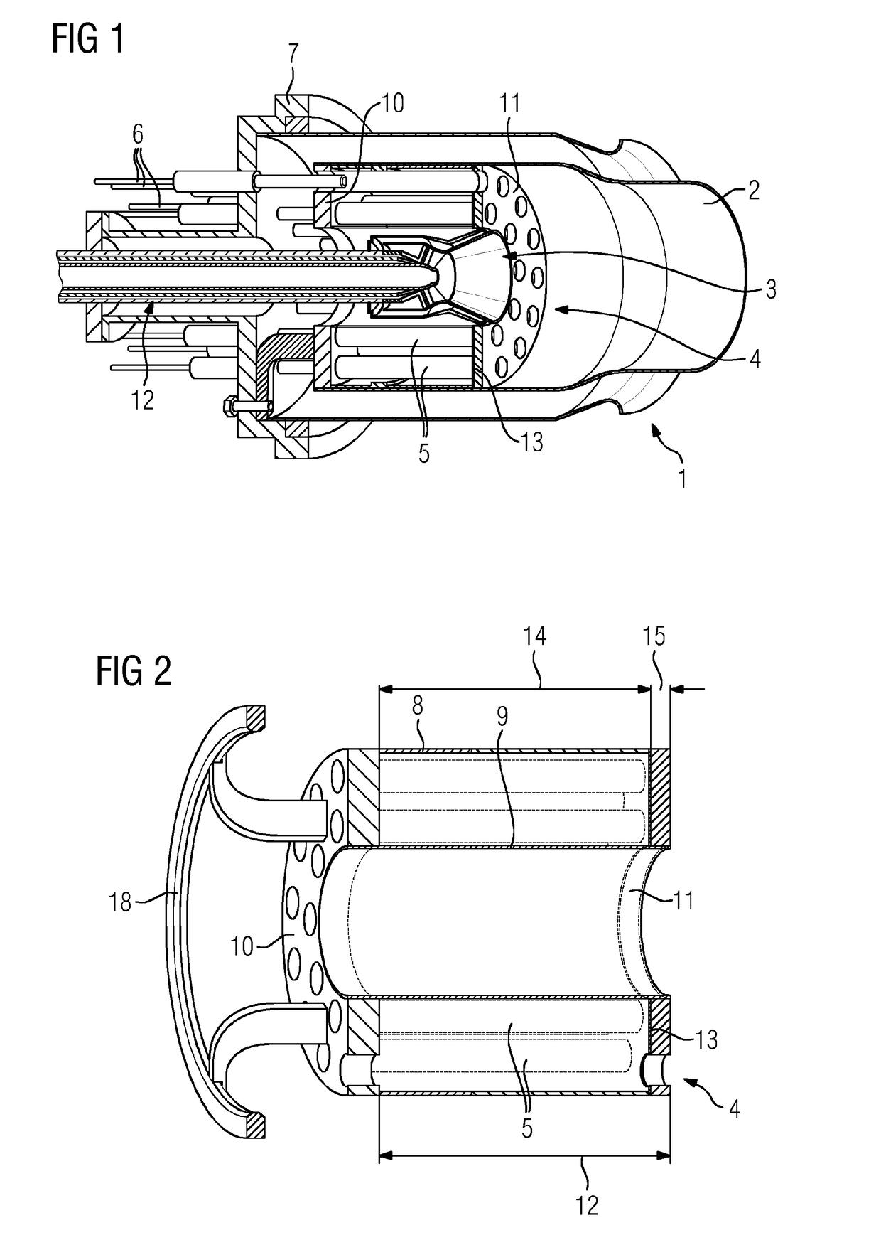 Burner arrangement with resonator