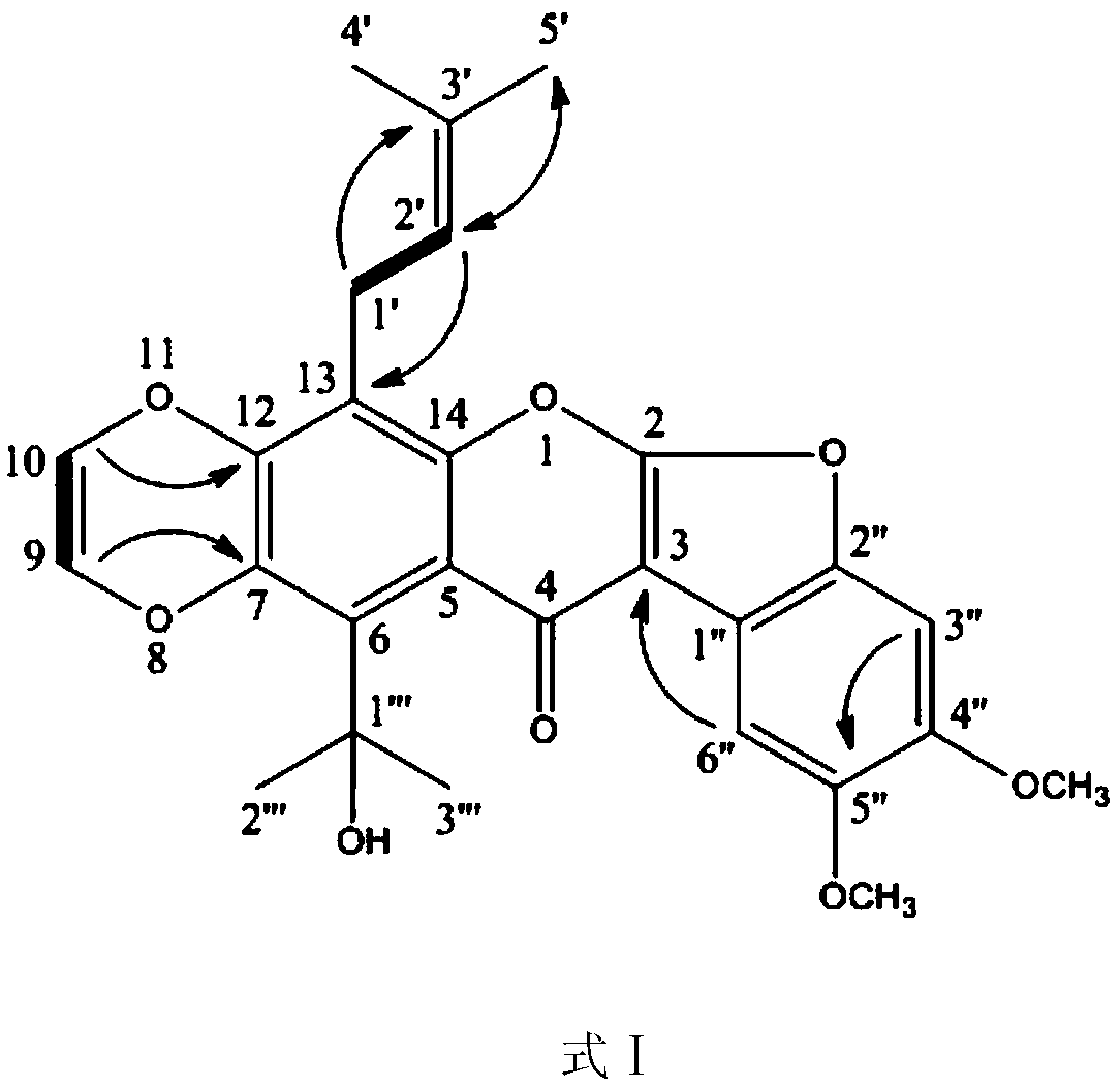 Novel pterocarpan type flavonoid and applications