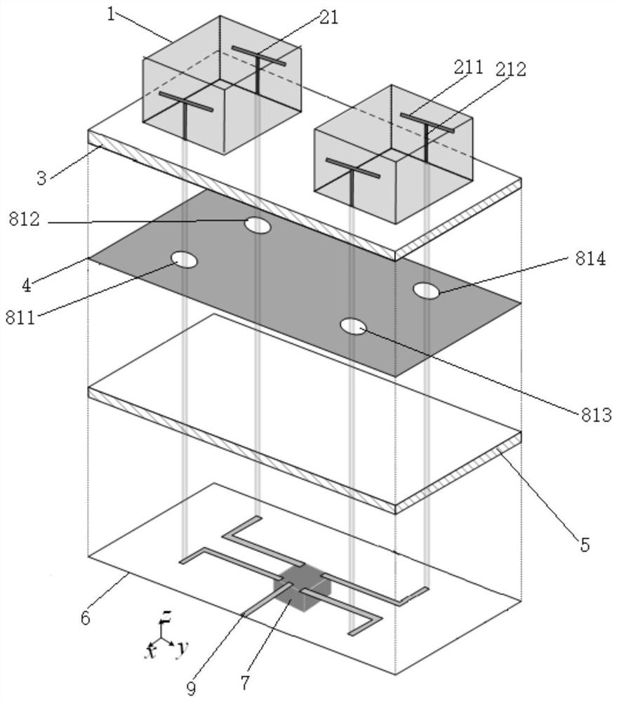 Four-mode broadband high-gain differential dielectric resonator antenna