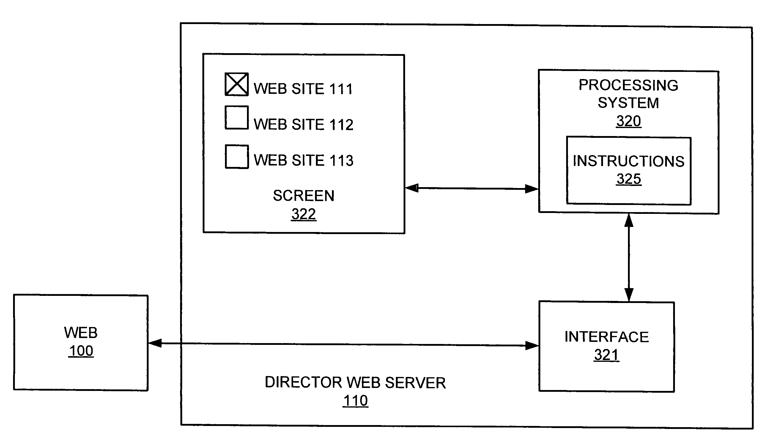 Director-controlled web session