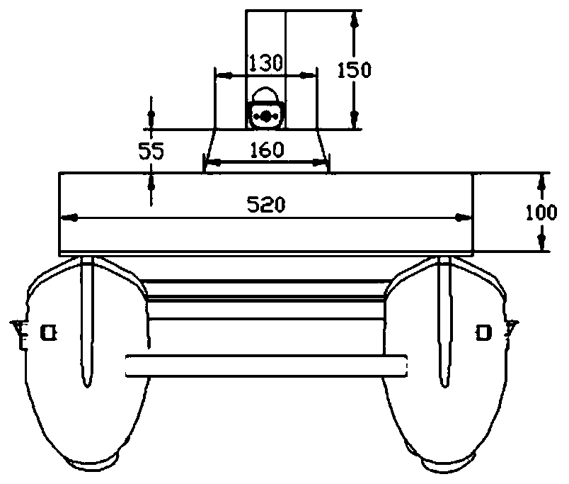 Intelligent ship for measuring large ship water gauge and measuring method