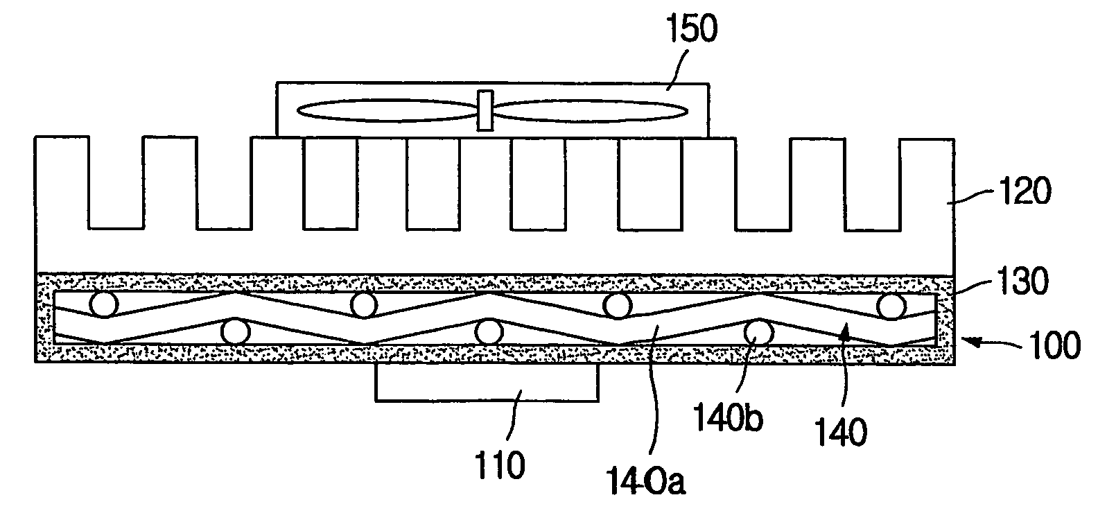 Flat plate heat transfer device