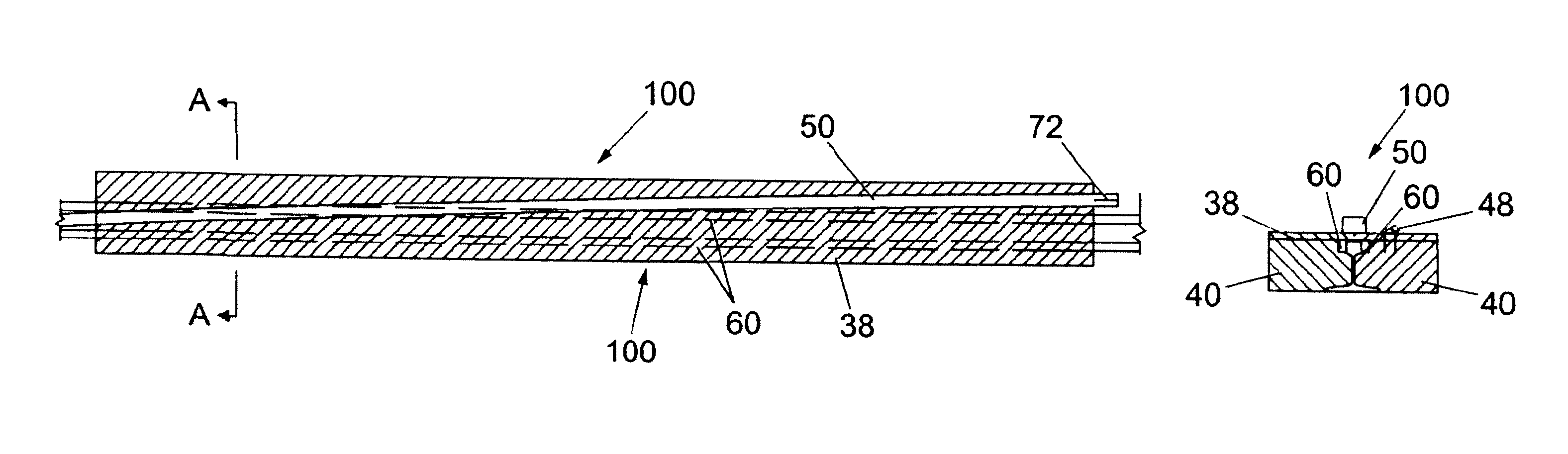 Turnout/crossover section for railway track