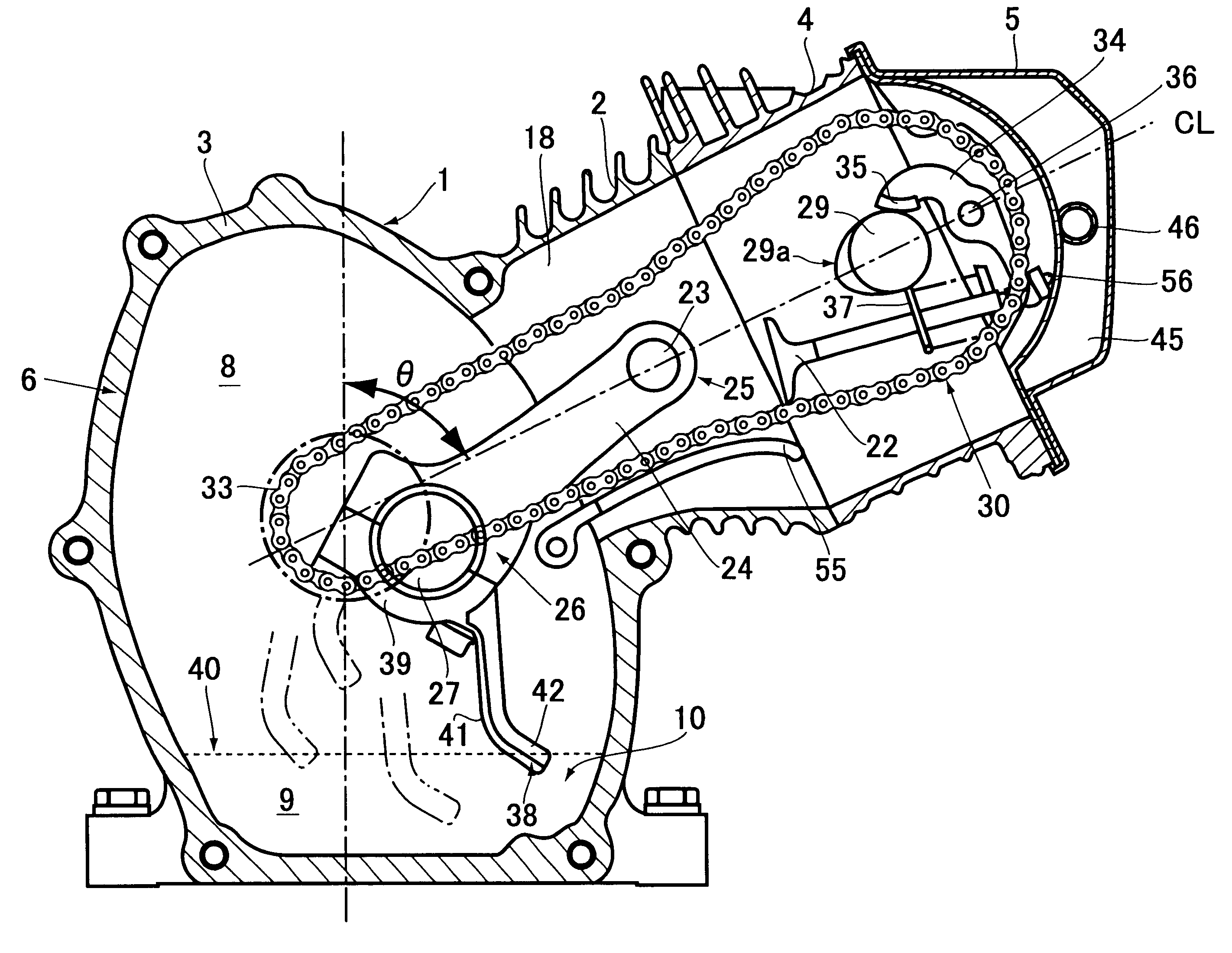 Lubricating system for OHC engine