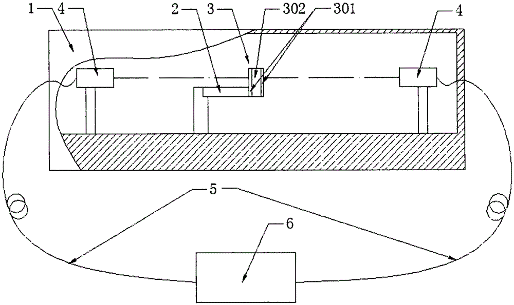 Weak magnetic sensor based on magneto-optical coupling and magnetic field measurement method