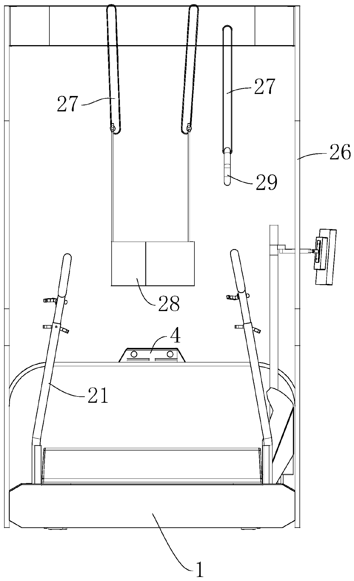 Gait rehabilitation training instrument and using method thereof