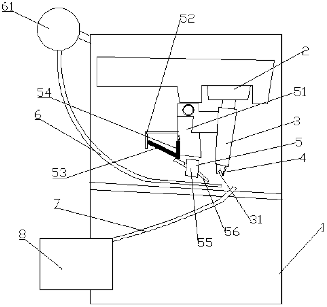 Pressing machine for wire connectors