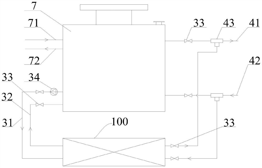 Low-temperature heat storage device for comprehensive energy resource system