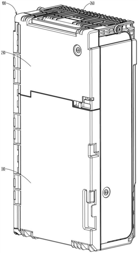 Flake medium accumulation and separation device and cash recycling processing equipment