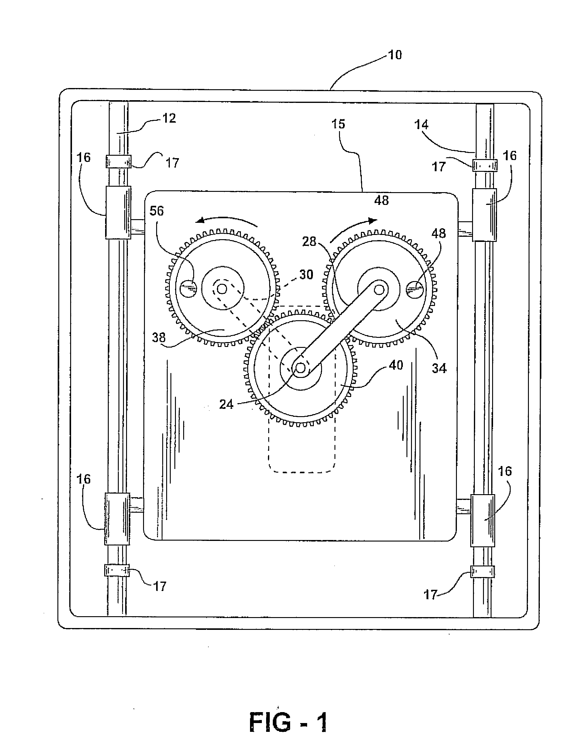 Propulsion device employing conversion of rotary motion into a unidirectional linear force