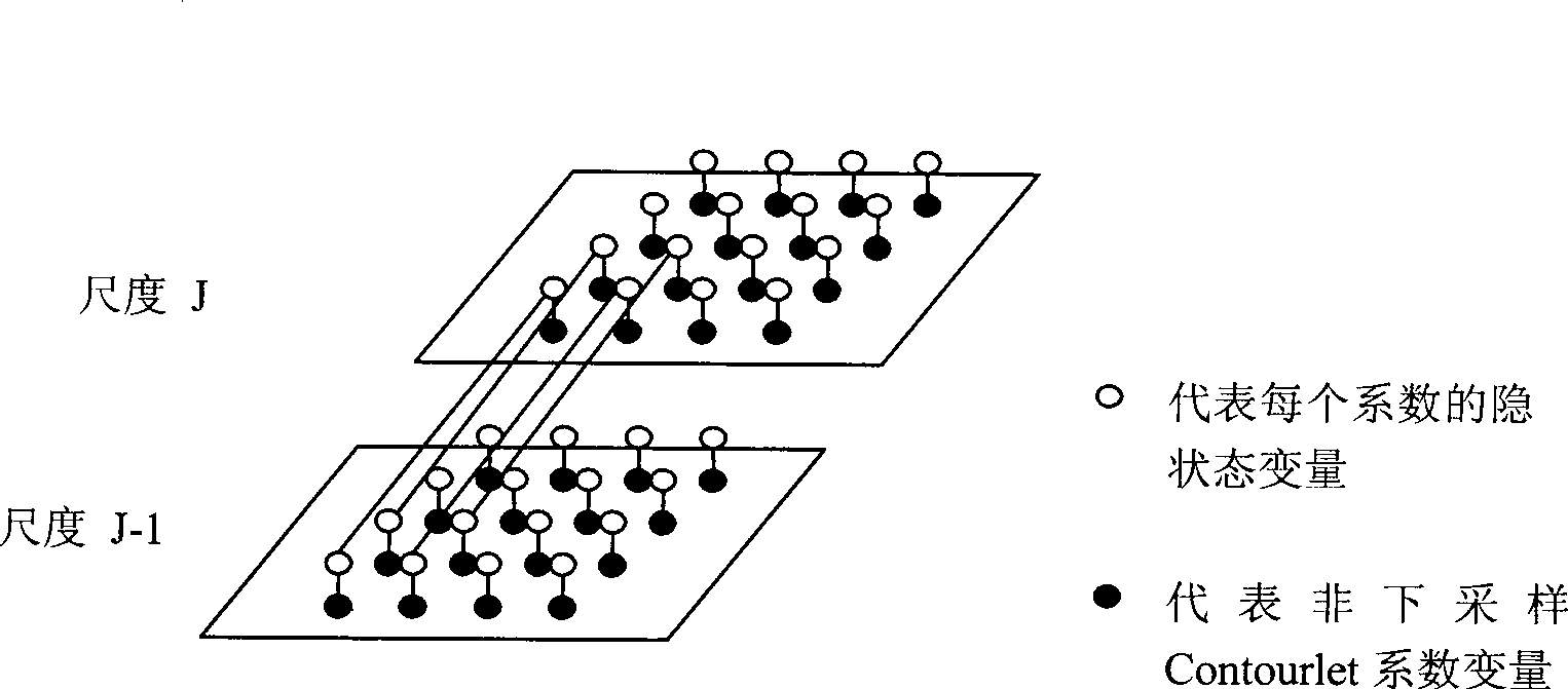 Method for segmenting HMT image on the basis of nonsubsampled Contourlet transformation