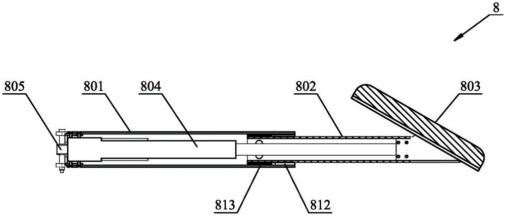 Telescopic seat mechanism and life self-care vehicle with same