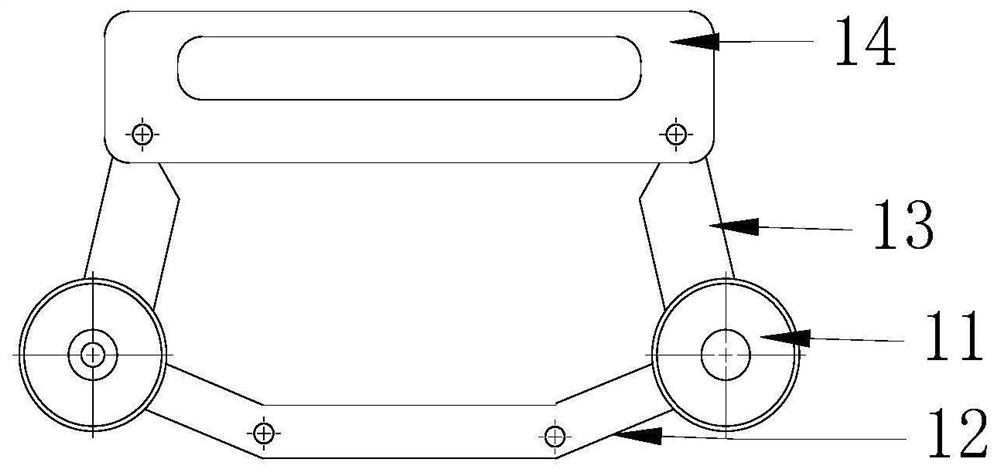 Device for measuring distance between conducting wire and ground wire of power transmission line