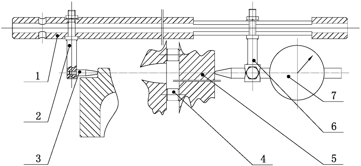 Machine body error surface size measurement device and method