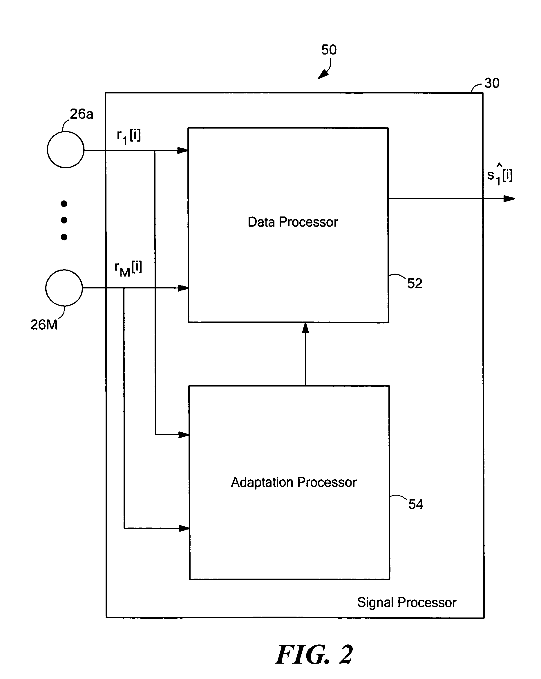 System and method for noise reduction having first and second adaptive filters responsive to a stored vector