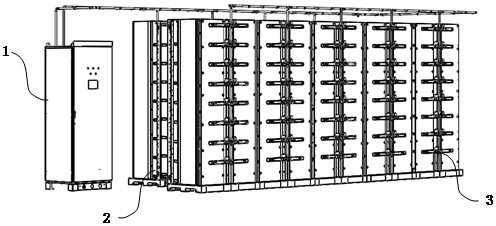 Fire extinguishing system and method for energy storage power station or battery container