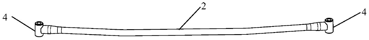 Anti-loosening and anti-abnormal noise structure for rear axle stabilizer bar