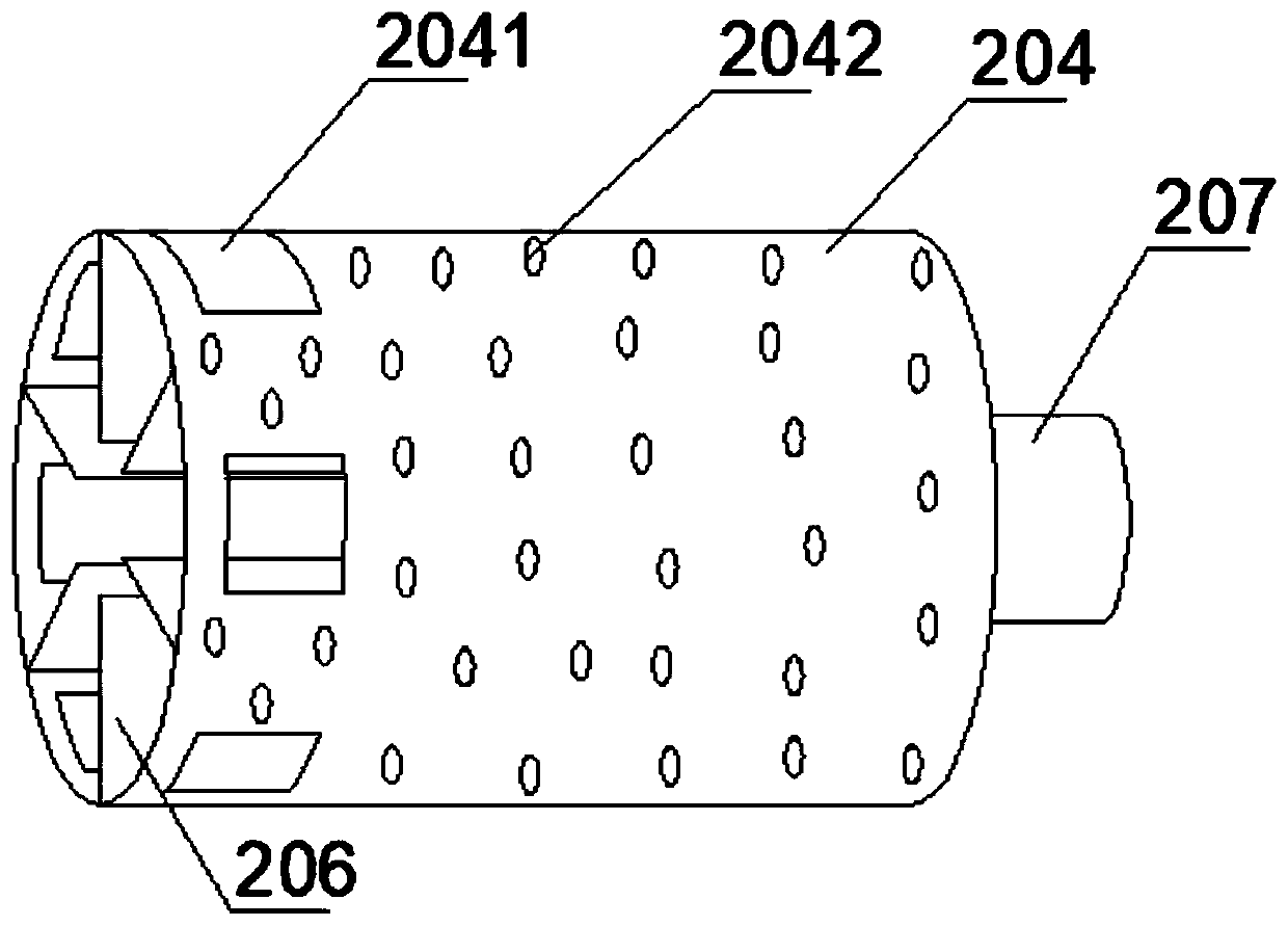 High-efficiency and energy-saving vegetable cleaning device