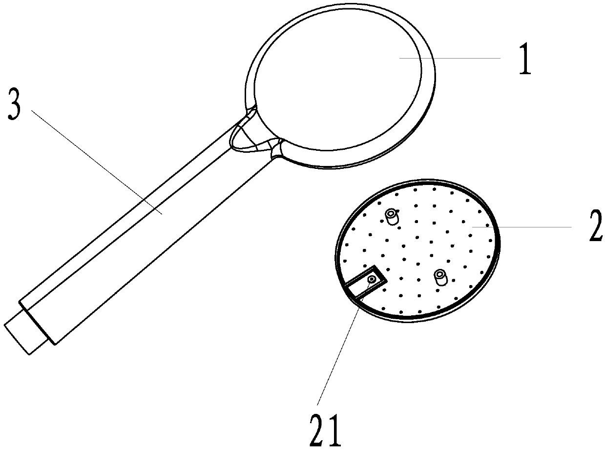 Pressurizing shower head