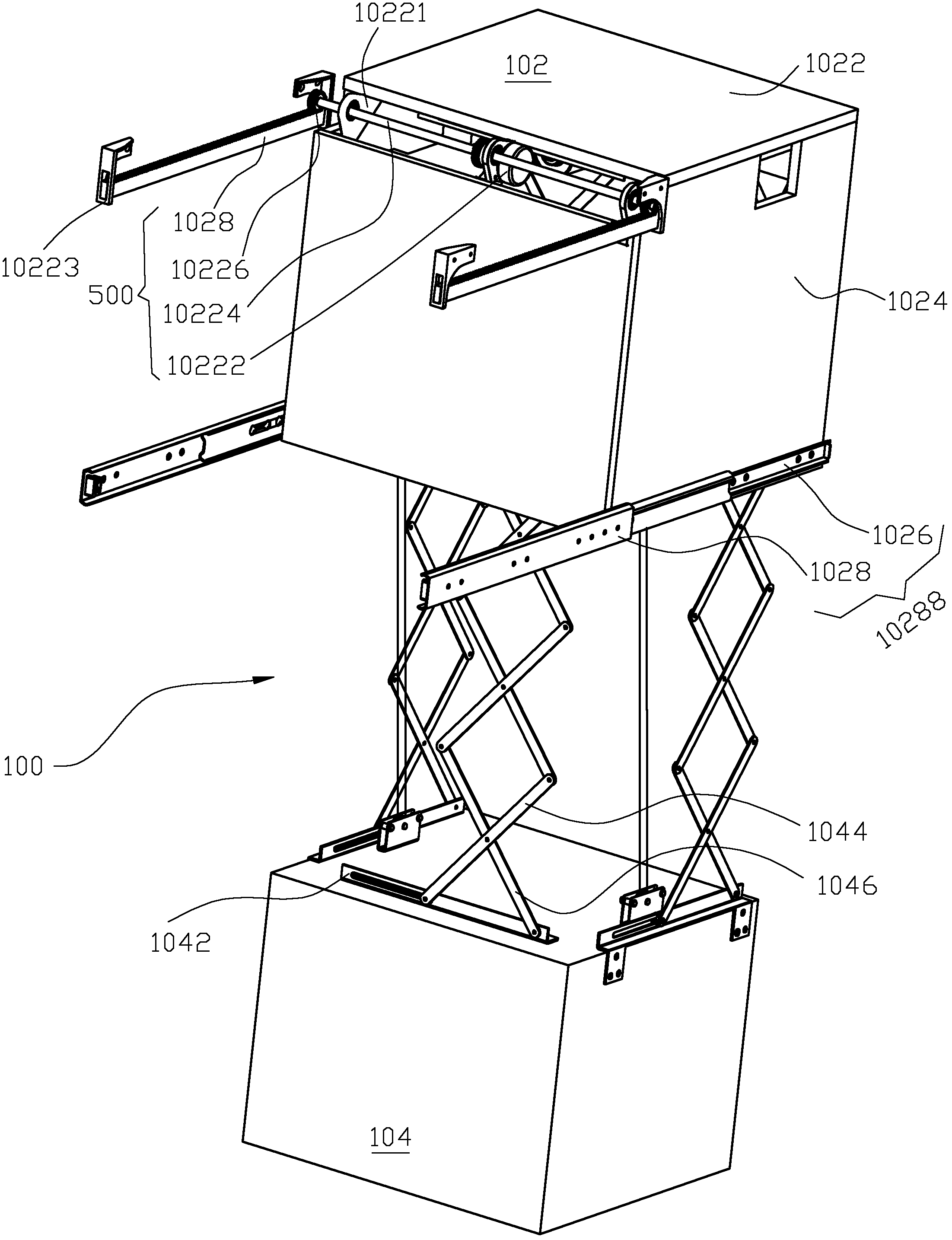 Storage compartment unit and storage cabinet