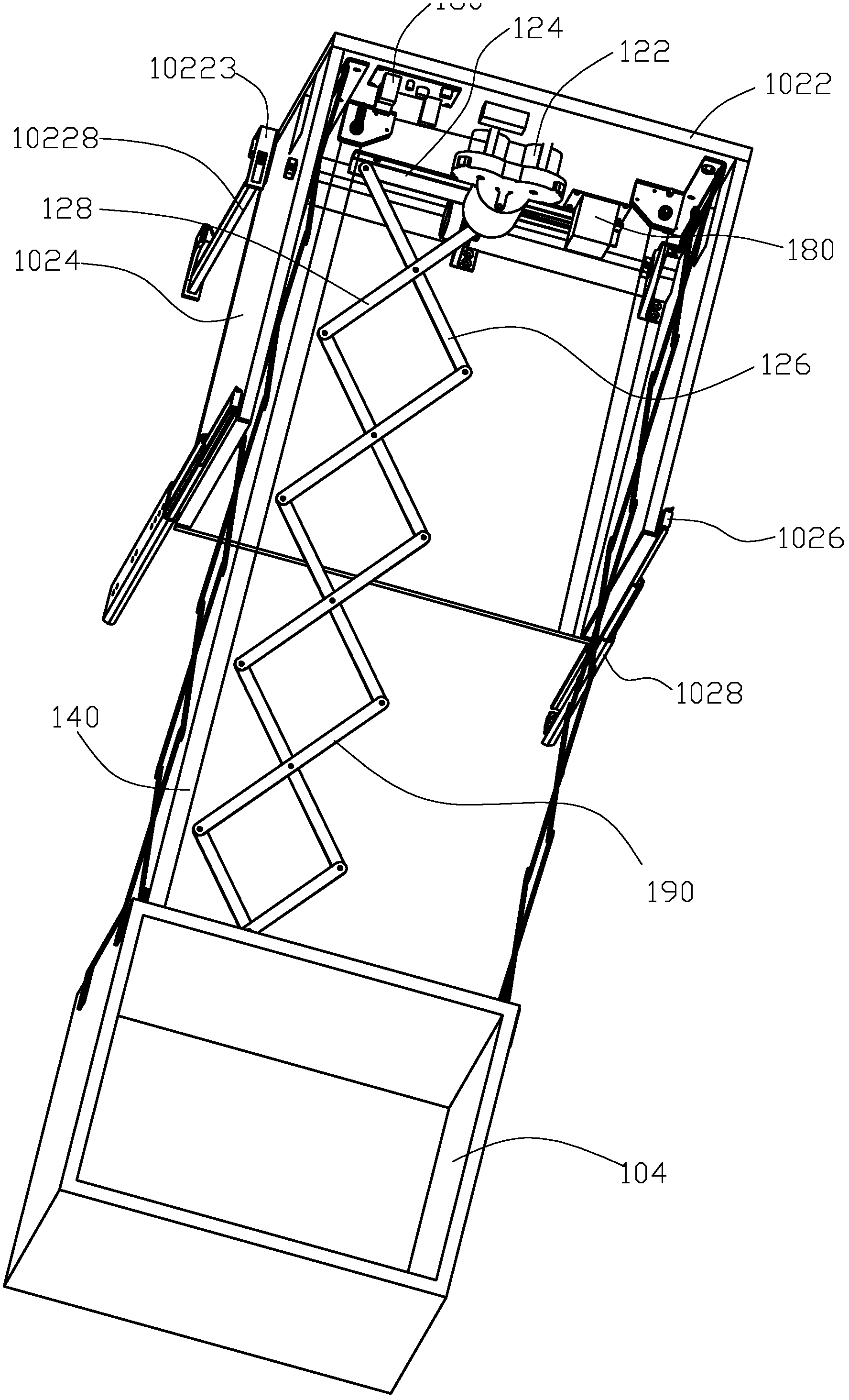 Storage compartment unit and storage cabinet